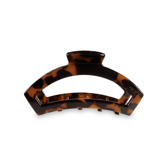 Open Medium Hair Clip Tortoise - TELETIES