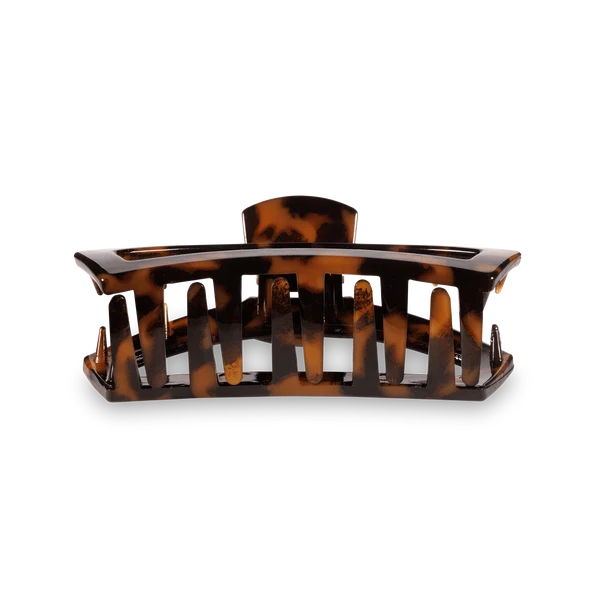 Open Medium Hair Clip Tortoise - TELETIES