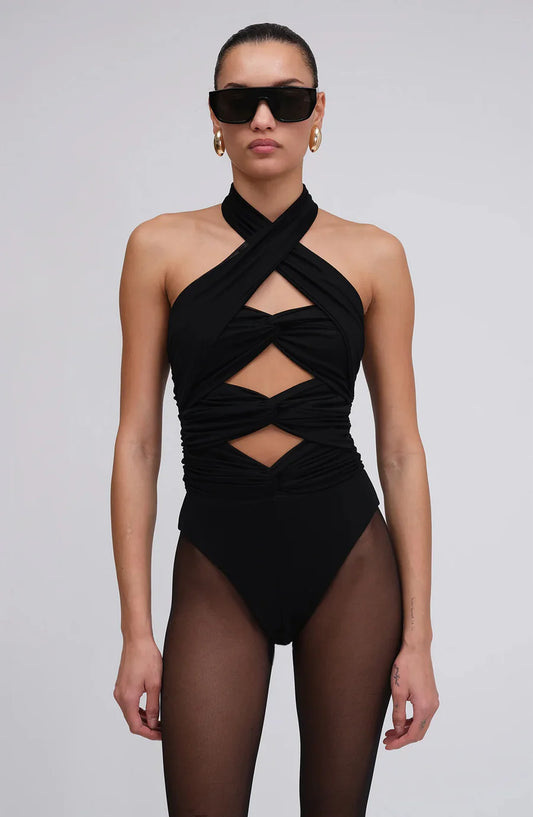 Ron Bodysuit Jet Black - Ronny Kobo