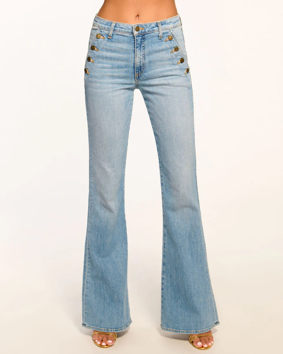 Helena High-Rise Flare Jean Light Wash - Ramy Brook