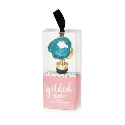 Gilded Assorted Geode Stoppers - Blush