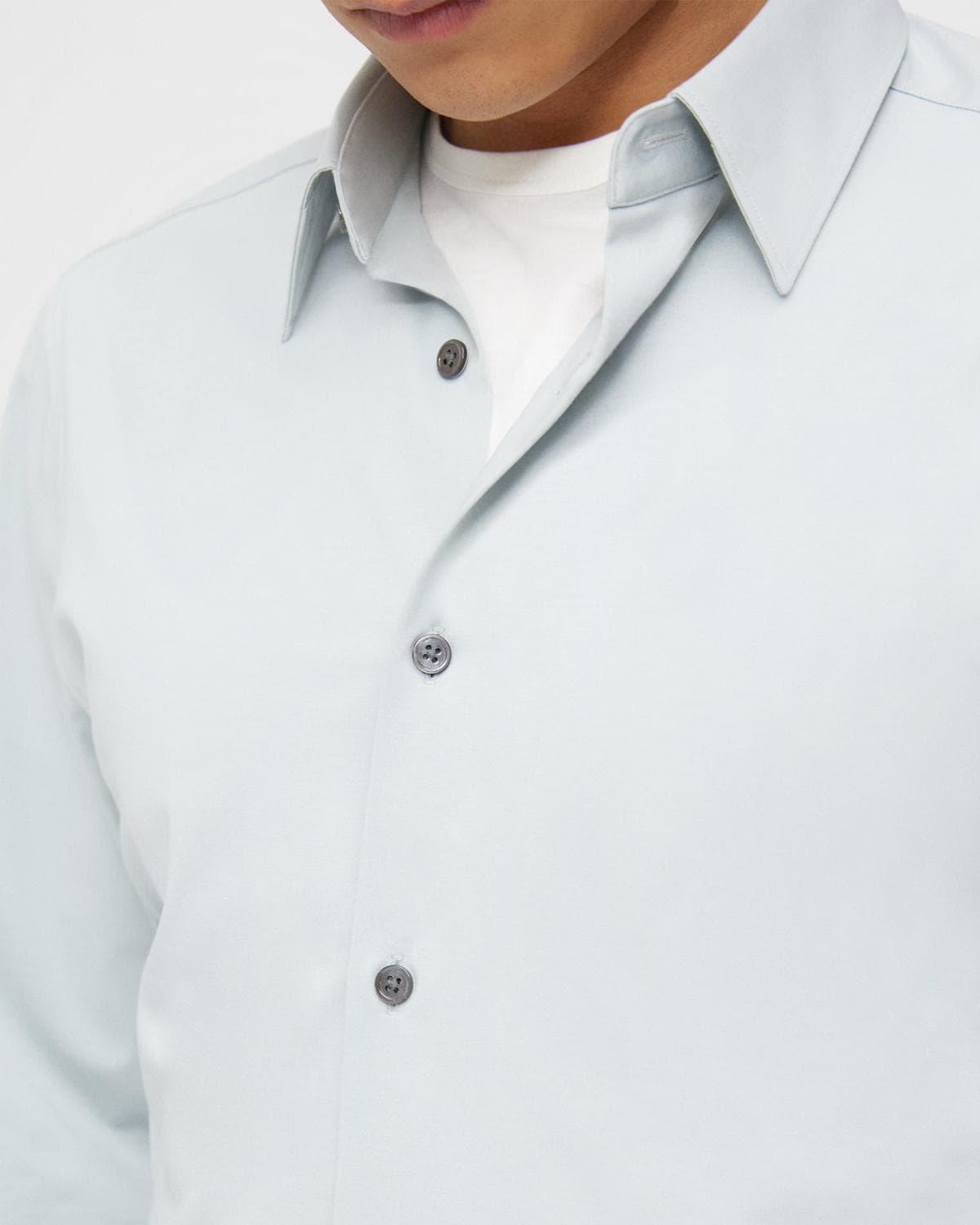 Sylvain Structure Knit Tailored Shirt Gravity - Theory