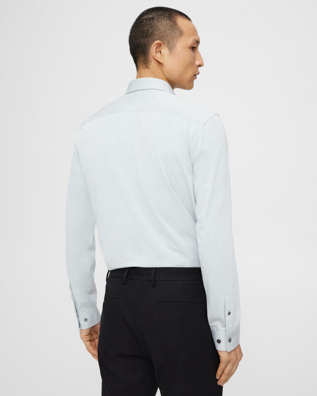 Sylvain Structure Knit Tailored Shirt Gravity - Theory