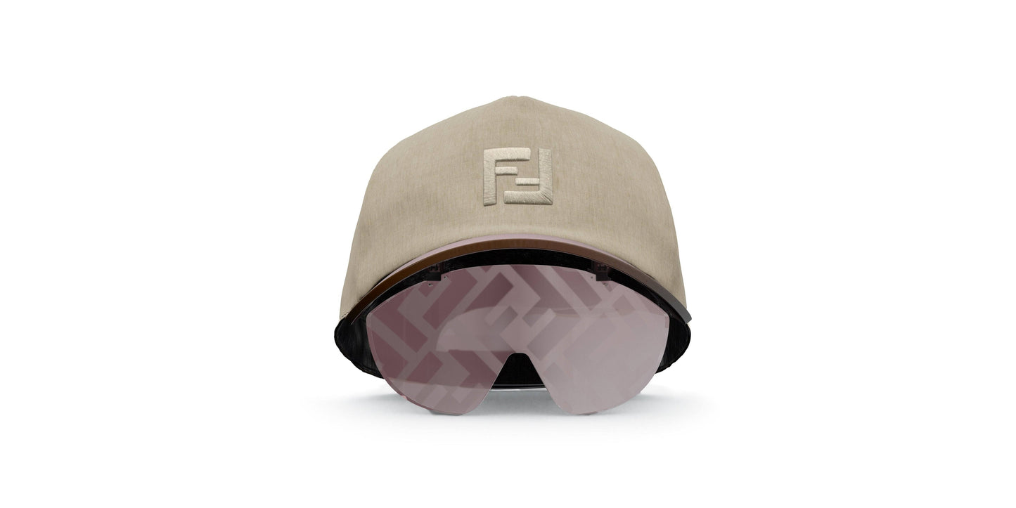 Fendi Eyecap Sunglasses Beige/Bordeaux Mirror