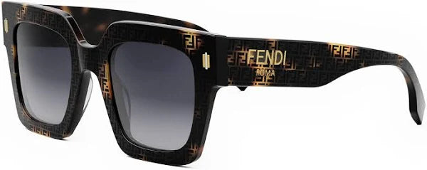 Fendi Roma Sunglasses Colored Havana/Gradient Smoke - Fendi