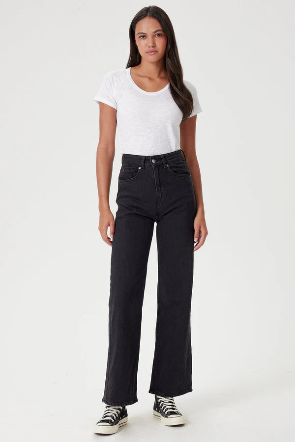 Signature Slub Raglan Tee White - Goldie Lewinter