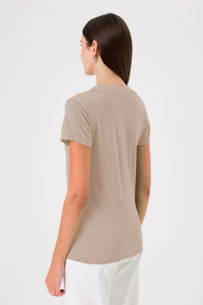 Signature Slub V Neck Tee String - Goldie Lewinter