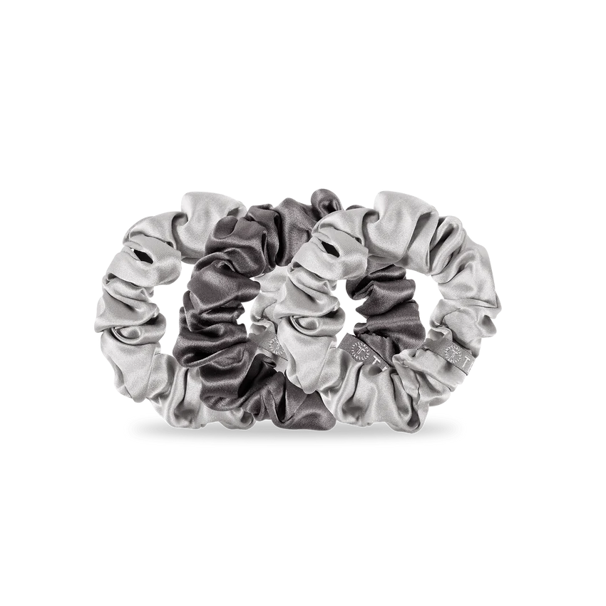 Small Scrunchie Silver Flames - TELETIES