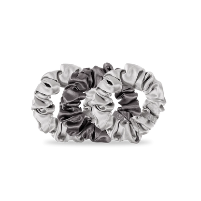 Small Scrunchie Silver Flames - TELETIES