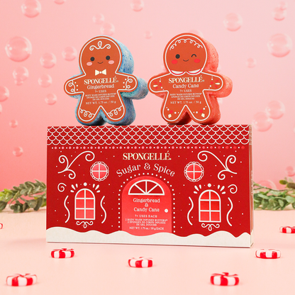 Sugar & Spice | Holiday Gingerbread Gift Set - Spongelle