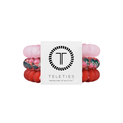 Large Hair Ties Tied in Tartan - TELETIES