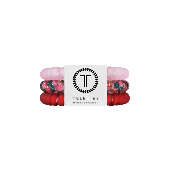 Small Hair Ties Tied in Tartan - TELETIES