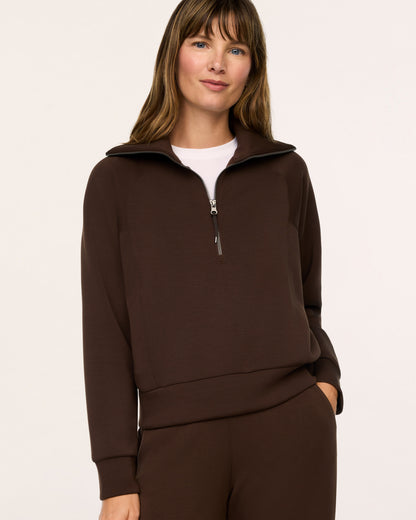 Airessentials Half Zip Umber Root - SPANX