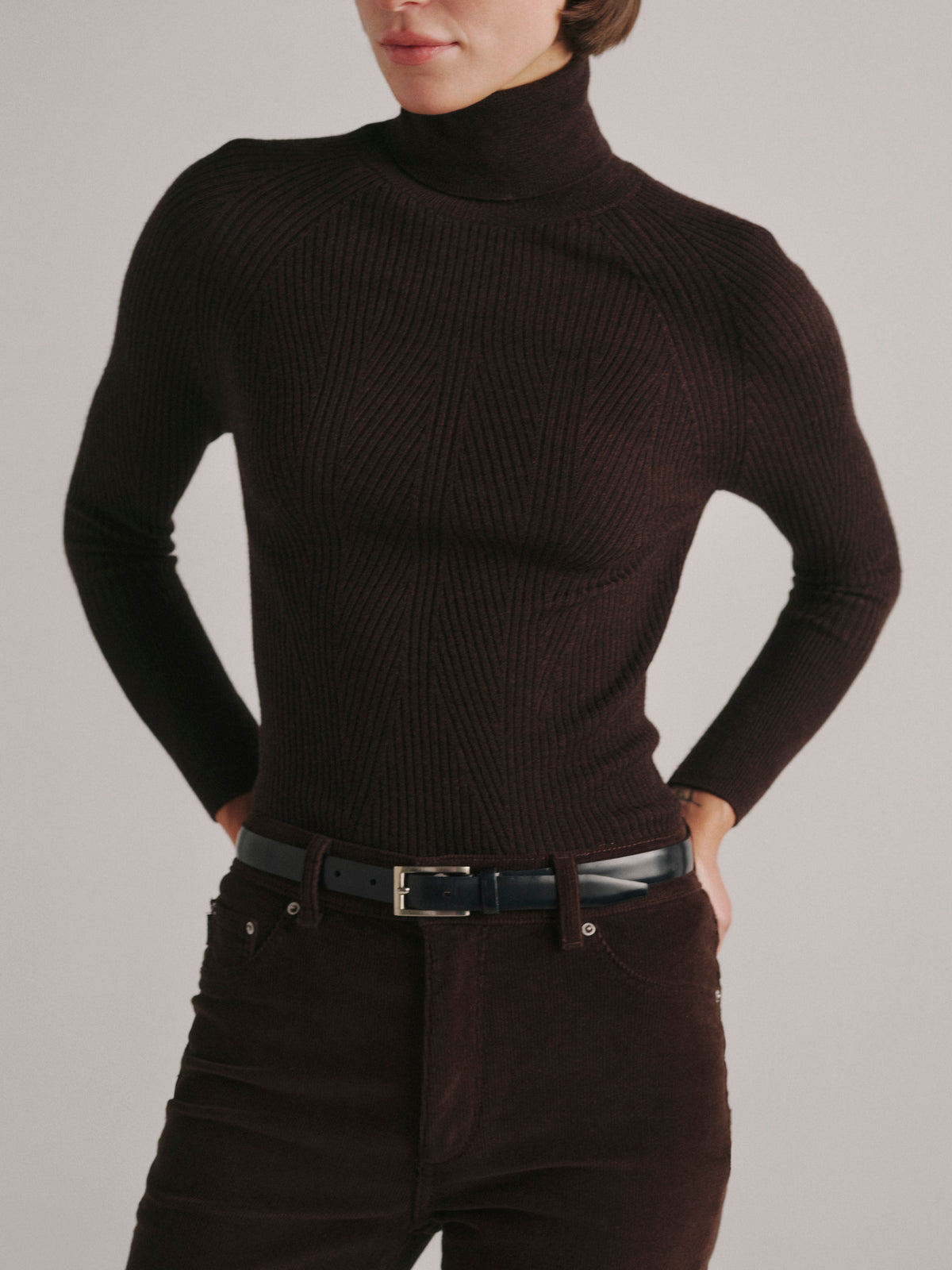 Turtleneck Sweater Brunette - DL1961