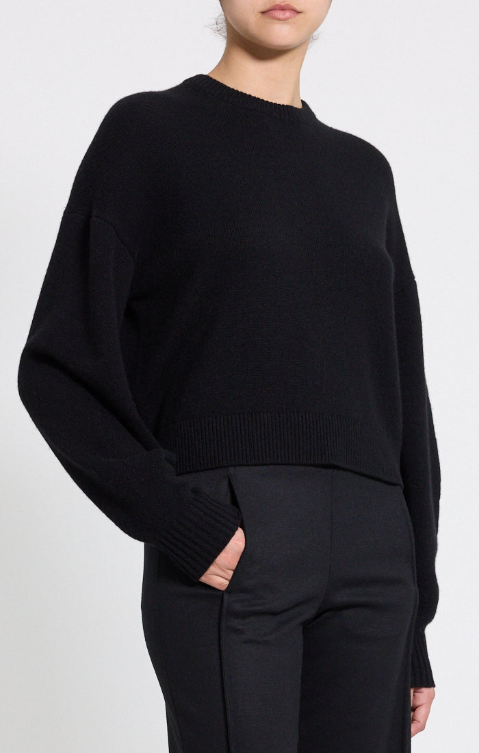 Crewneck Cashmere Sweater Black - Theory Women