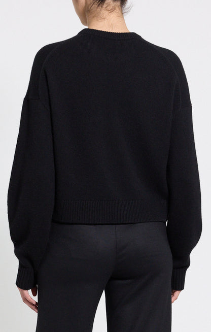 Crewneck Cashmere Sweater Black - Theory Women