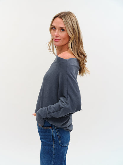 The Anywhere Top Slate - Six Fifty Clothing