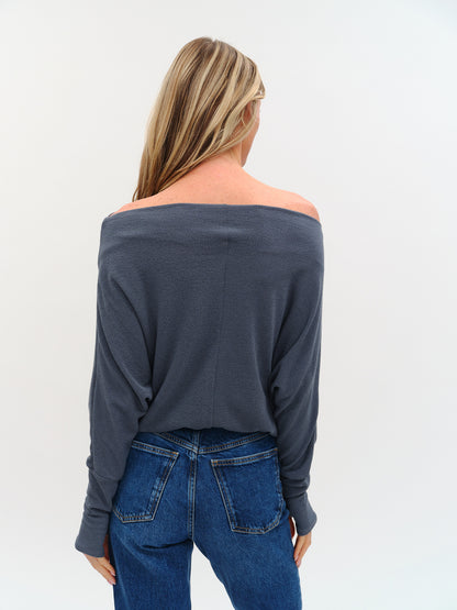 The Anywhere Top Slate - Six Fifty Clothing