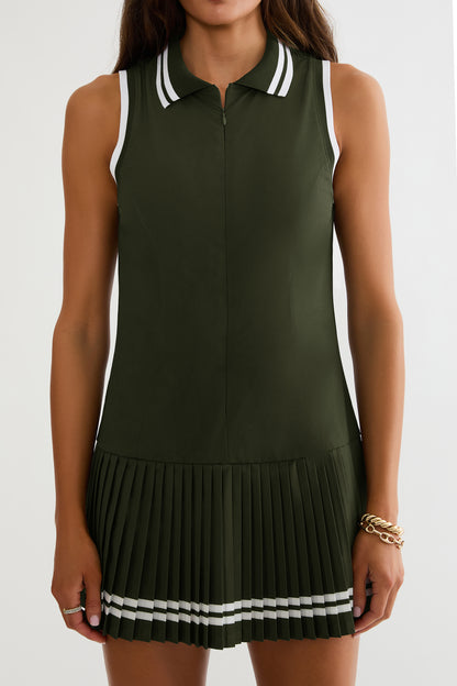 Bria Dress Shaded Spruce - Beach Riot