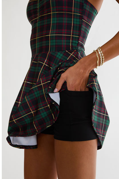 Pixie Dress Pine Hollow Plaid - Beach Riot