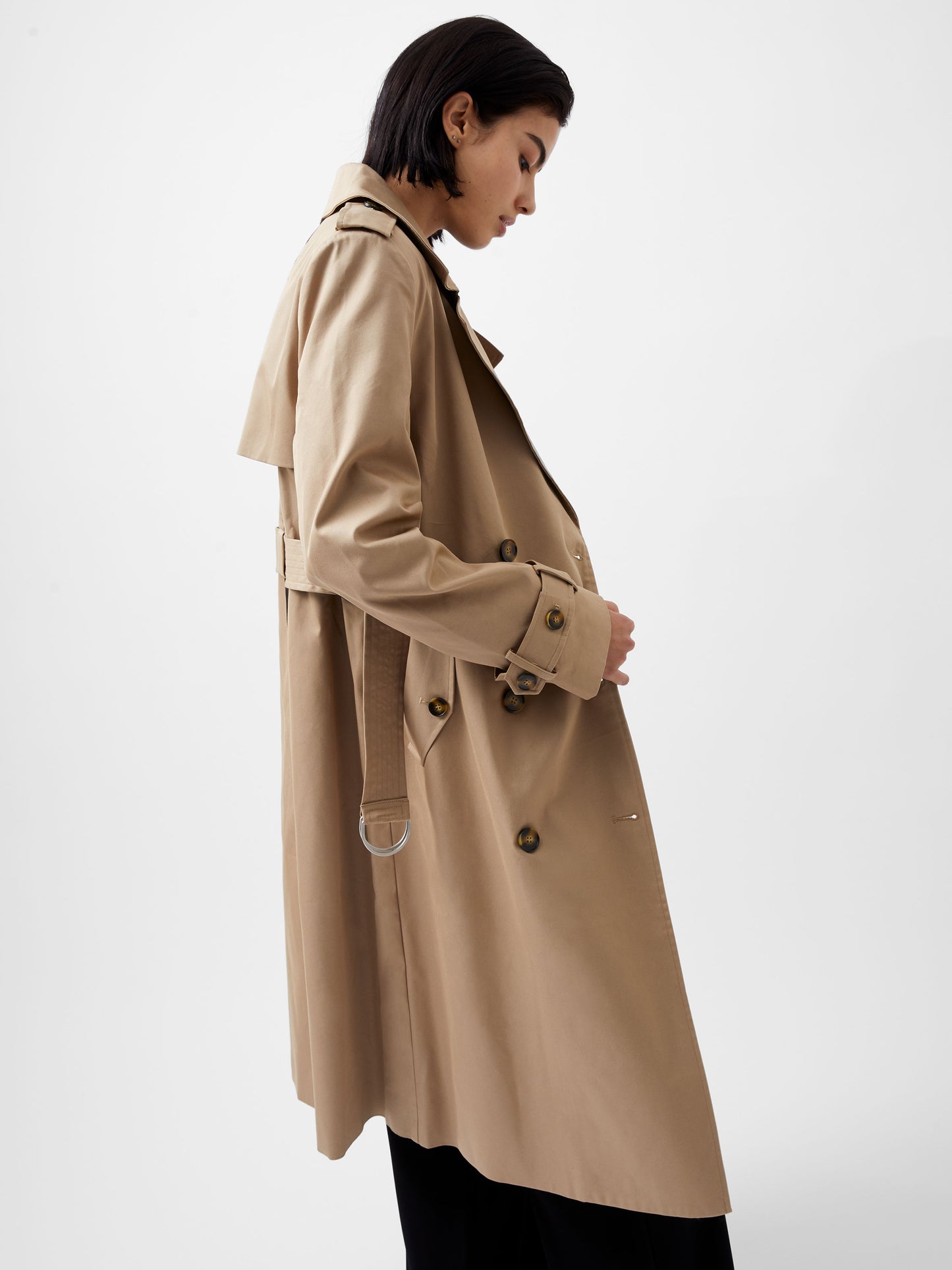 Coco Twill Trench Coat Autumn Camel - French Connection