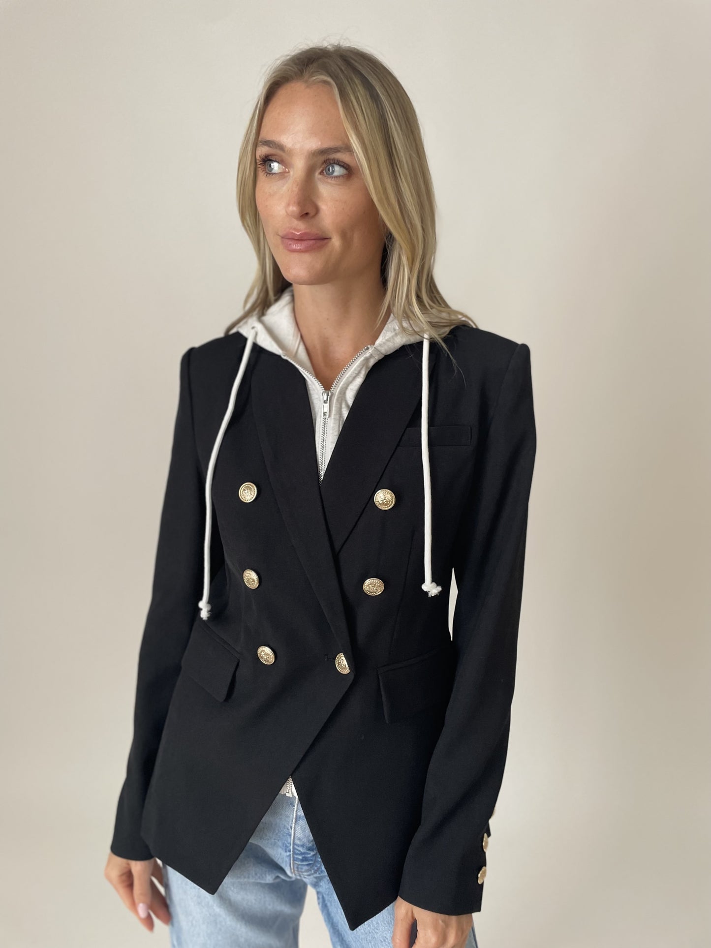 Heather Blazer Black - Six Fifty Clothing