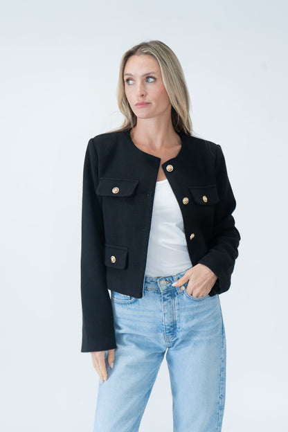 Blakely Blazer Black - Six Fifty Clothing