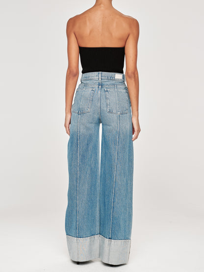 Hepburn Wide Leg High Rise Vintage Jeans Springdale Cuffed - DL1961