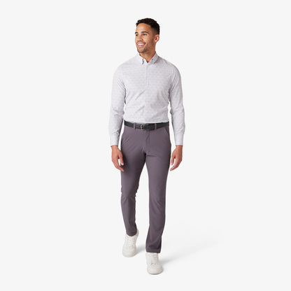 Leeward Dress Shirt White Ombre Diamond - Mizzen + Main