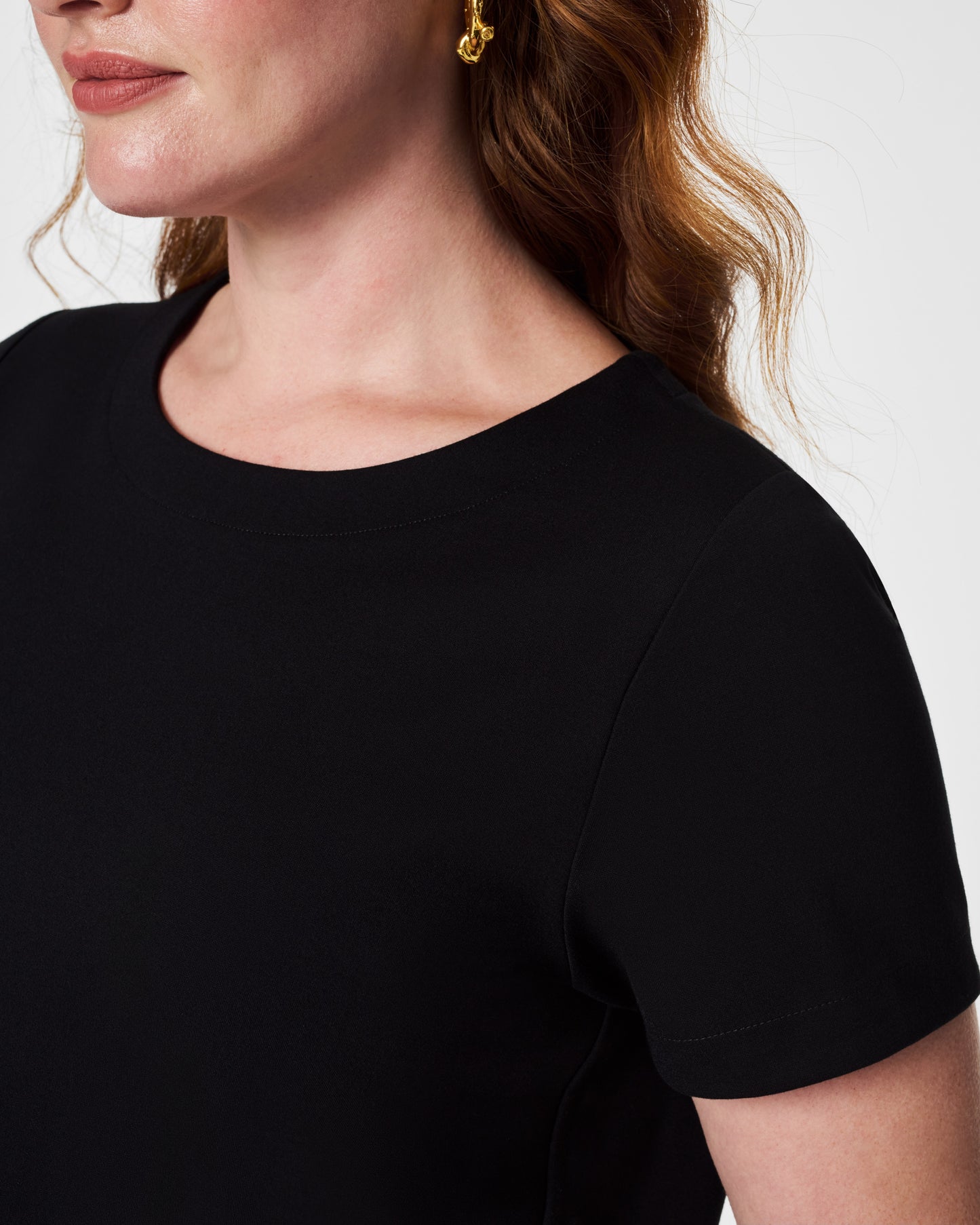 The Perfect Pleated Top Black - SPANX