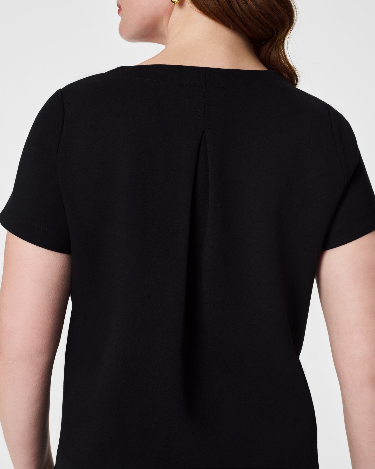 The Perfect Pleated Top Black - SPANX