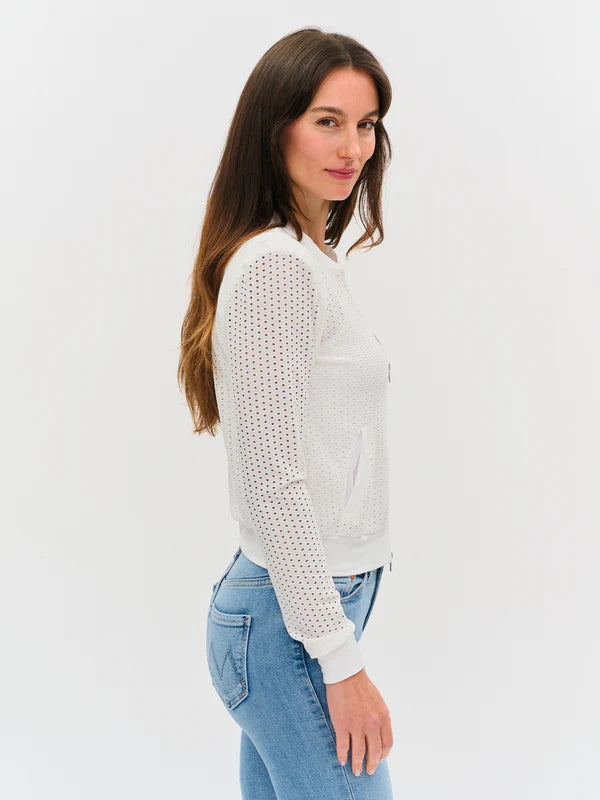 The Cutout Jacket White - Six Fifty Clothing