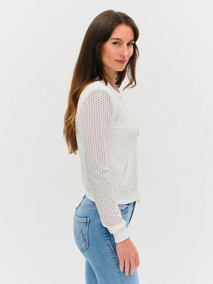 The Cutout Jacket White - Six Fifty Clothing