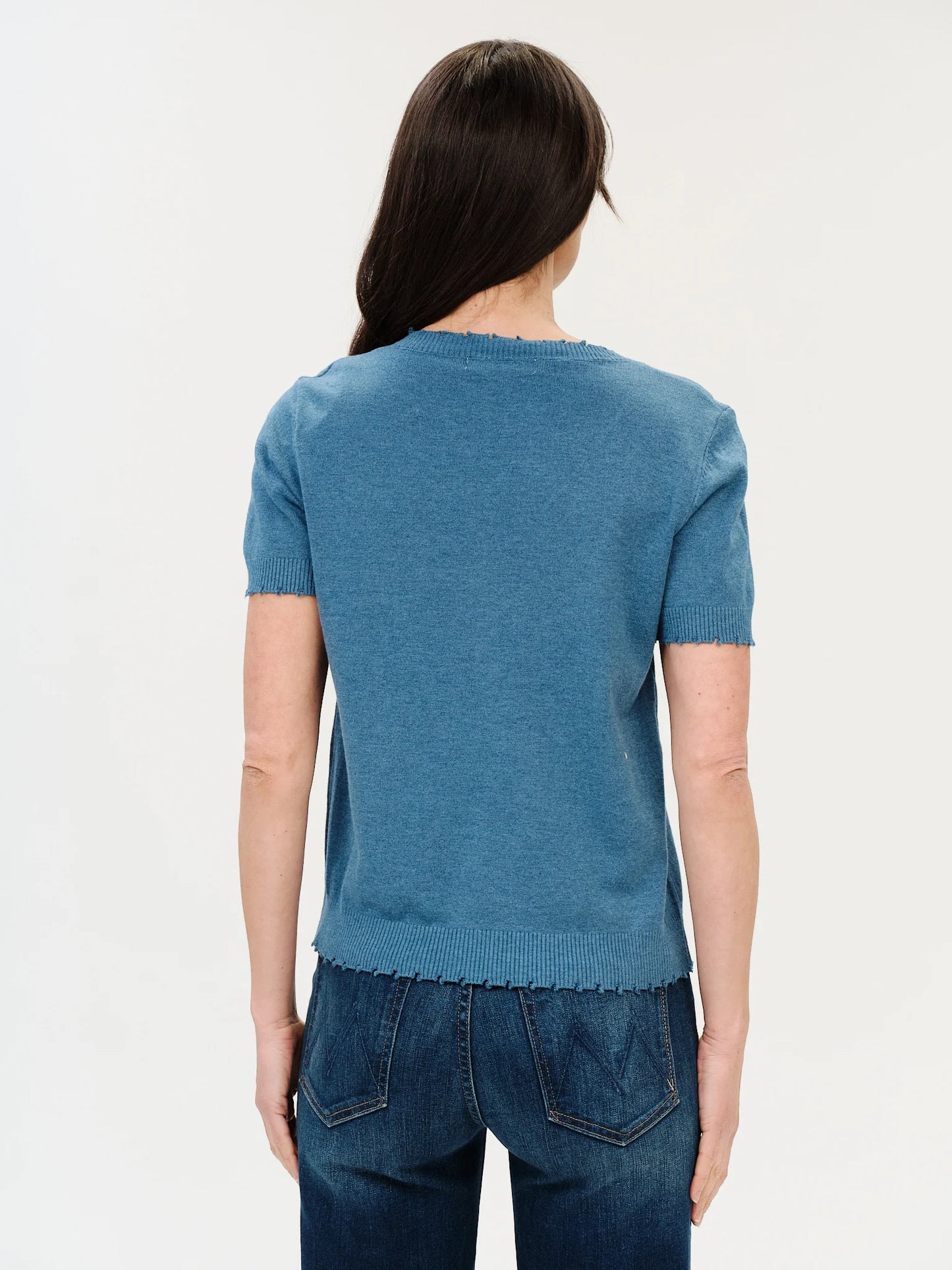 Gemma Sweater Heather Denim - Six Fifty Clothing