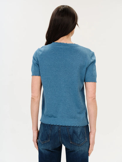 Gemma Sweater Heather Denim - Six Fifty Clothing