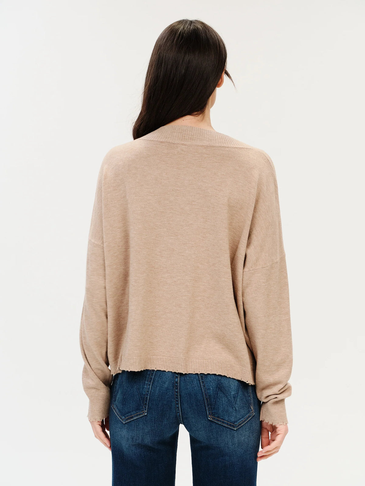 Geneva Sweater Heather Taupe - Six Fifty Clothing