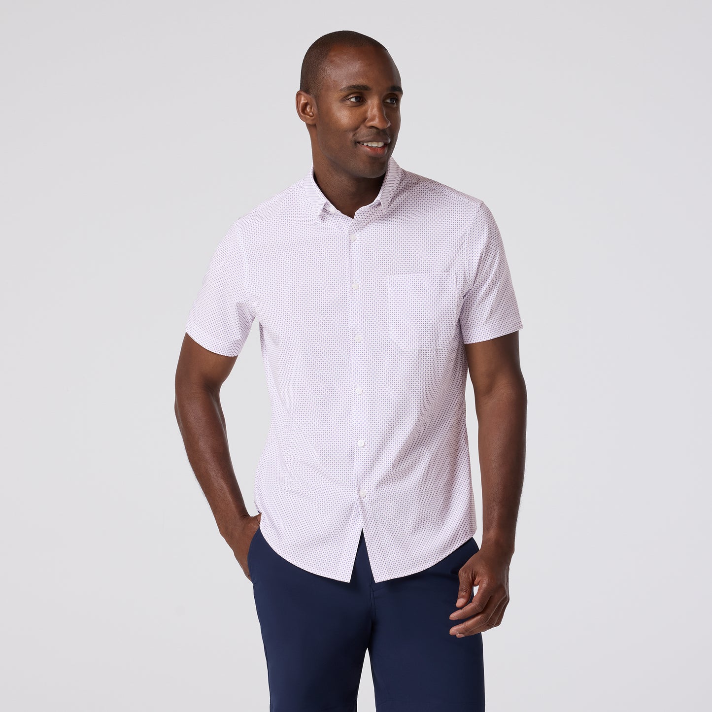 Leeward Short Sleeve Mulberry Double Diamond - Mizzen + Main