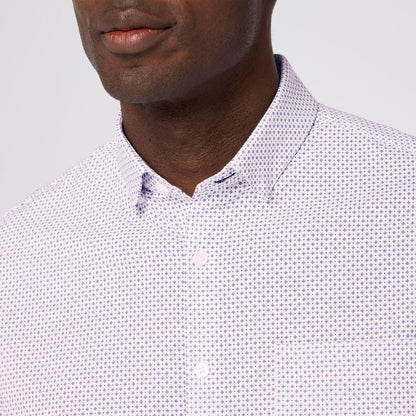 Leeward Short Sleeve Mulberry Double Diamond - Mizzen + Main