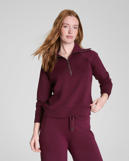 Airessentials Half Zip Plum Berry - SPANX