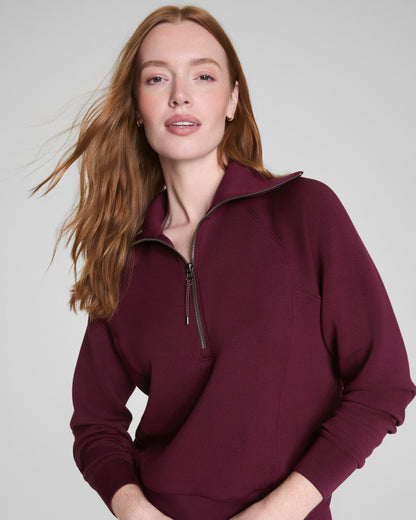 Airessentials Half Zip Plum Berry - SPANX