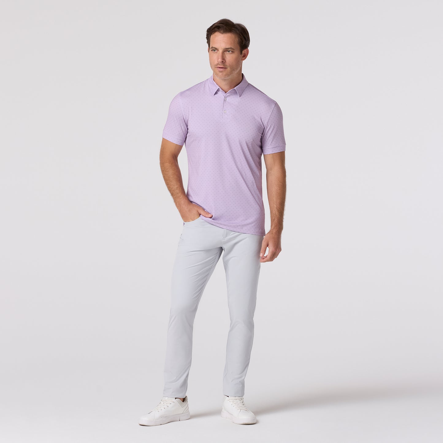 Versa Polo Lavender Haze Stacked - Mizzen + Main