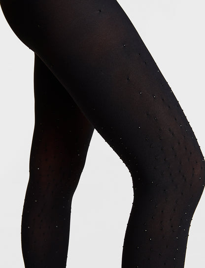 Ultimate Opaque Tights Black Diamond - Commando