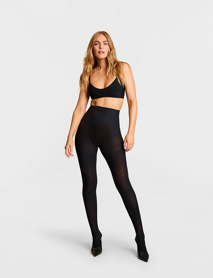 Ultimate Opaque Tights Black Diamond - Commando