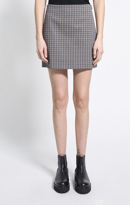 Simple Mini Skirt Almond Multi - Theory Women