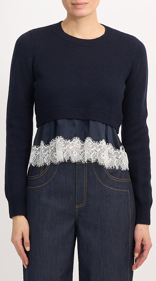 Zyla Pullover Navy/Ivory - Cinq à Sept