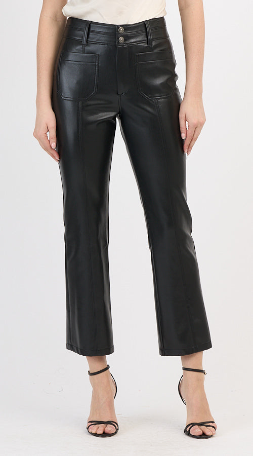 Vegan Leather Dorothea Pant Black - Cinq à Sept