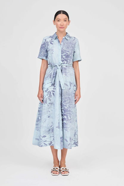 Audria Midi Dress Sky Floral - Simkhai