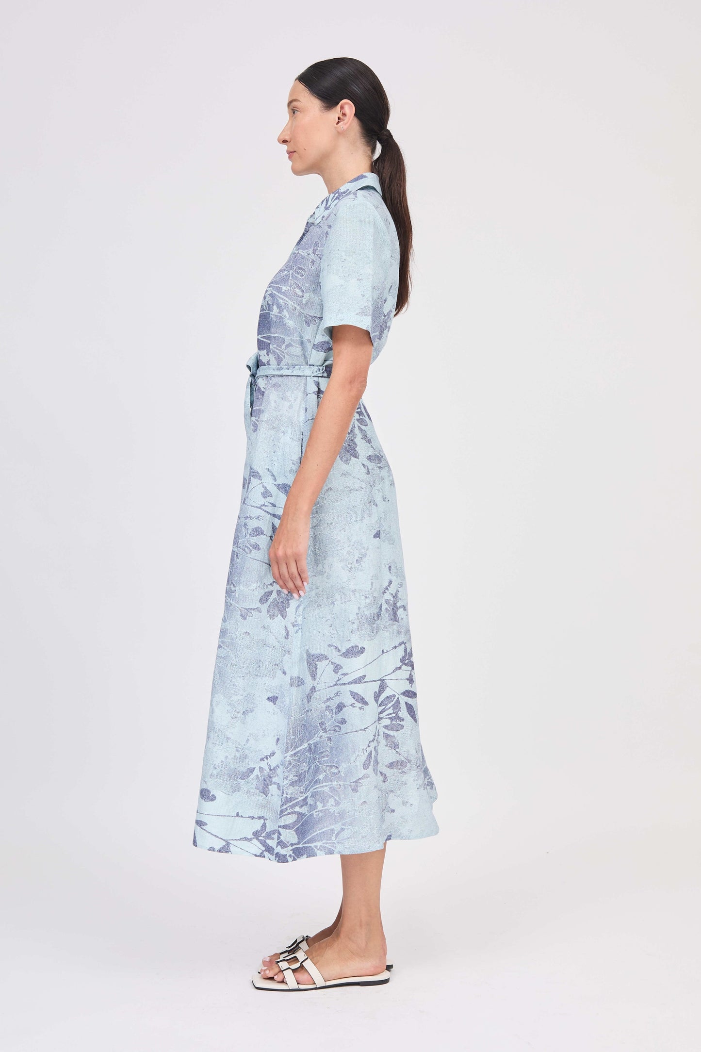 Audria Midi Dress Sky Floral - Simkhai