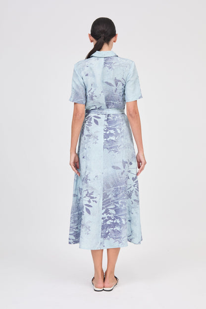 Audria Midi Dress Sky Floral - Simkhai