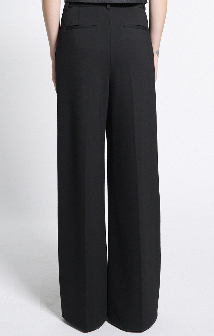 Straight Leg Trouser Double Knit Black - Theory Women